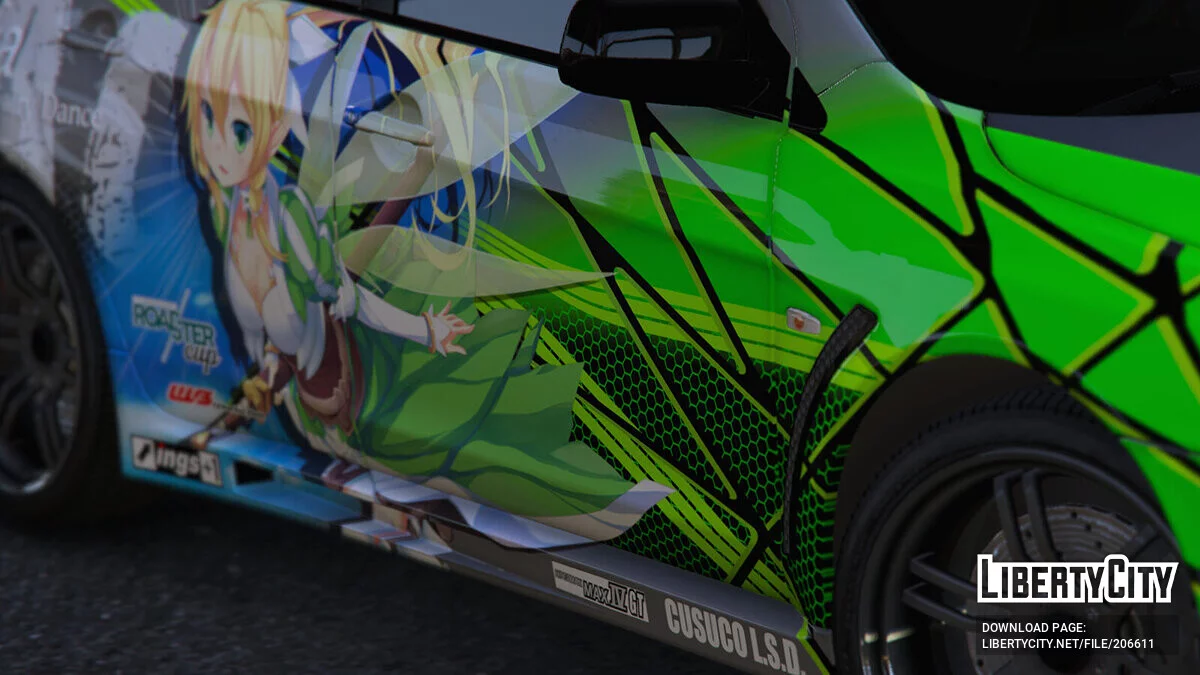 Mitsubishi Lancer EVO X FQ-400 Sword Art Online / GTA 5