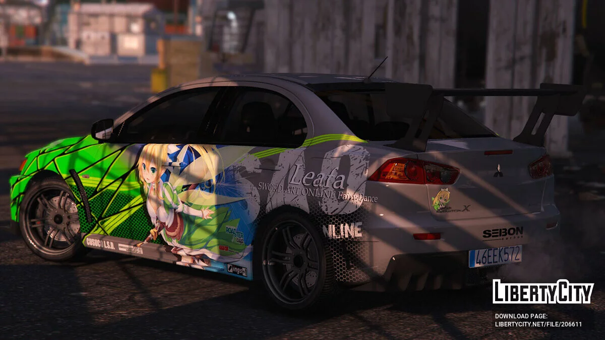 Mitsubishi Lancer EVO X FQ-400 Sword Art Online / GTA 5