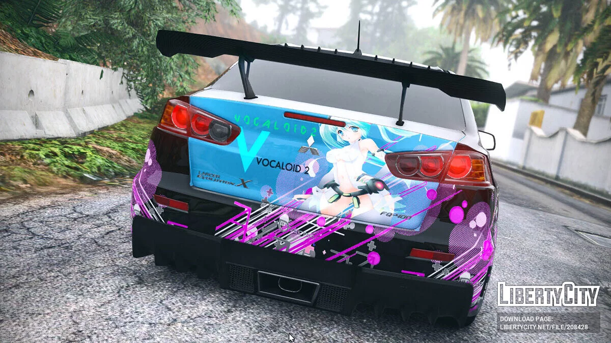 Mitsubishi Evolution X Miku x Luka Itasha / GTA 5