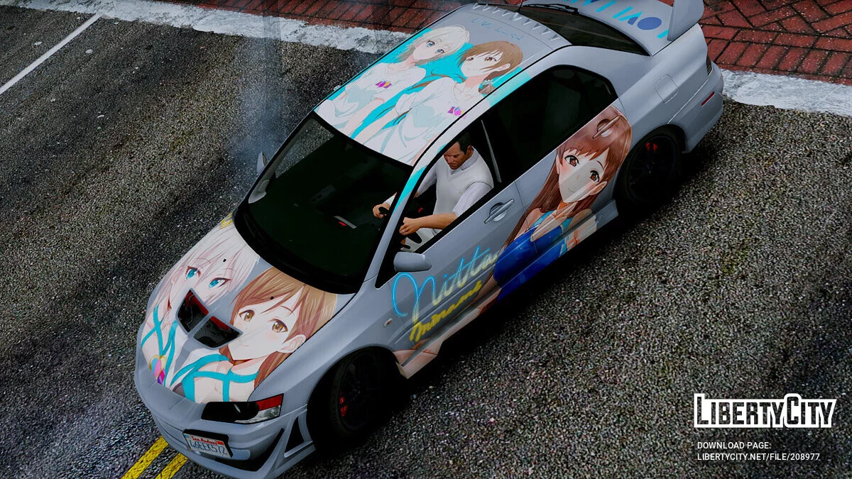 Mitsubishi Lancer Evolution IX MR OVE LAIKA痛車 / GTA 5