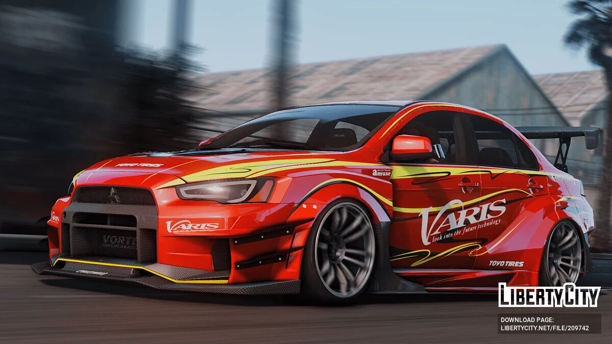 2019 Mitsubishi Lancer Evo X VARIS v1.0 / GTA 5