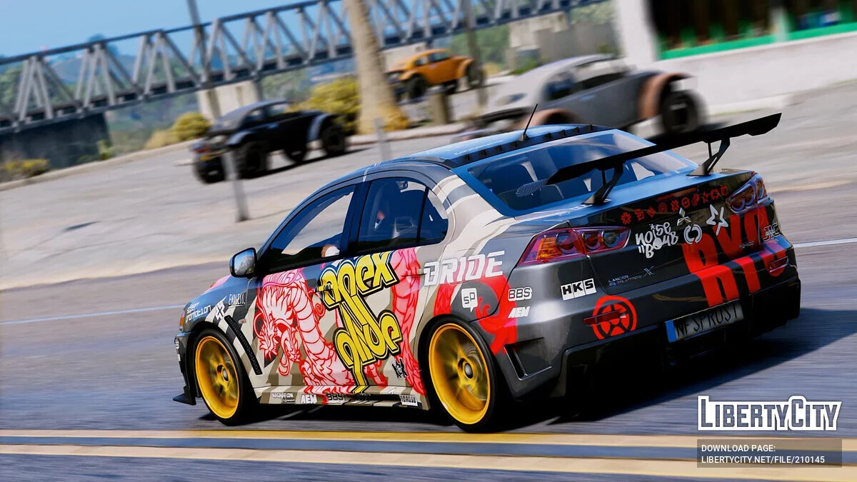 Mitsubishi Lancer Evolution X (Ryo Watanabe's Vinyl) Street King's / GTA 5
