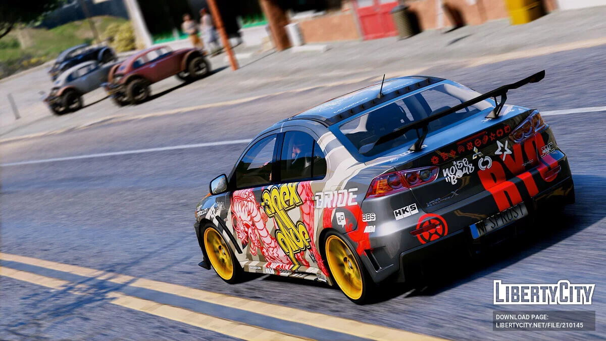 Mitsubishi Lancer Evolution X (Ryo Watanabe's Vinyl) Street King's / GTA 5