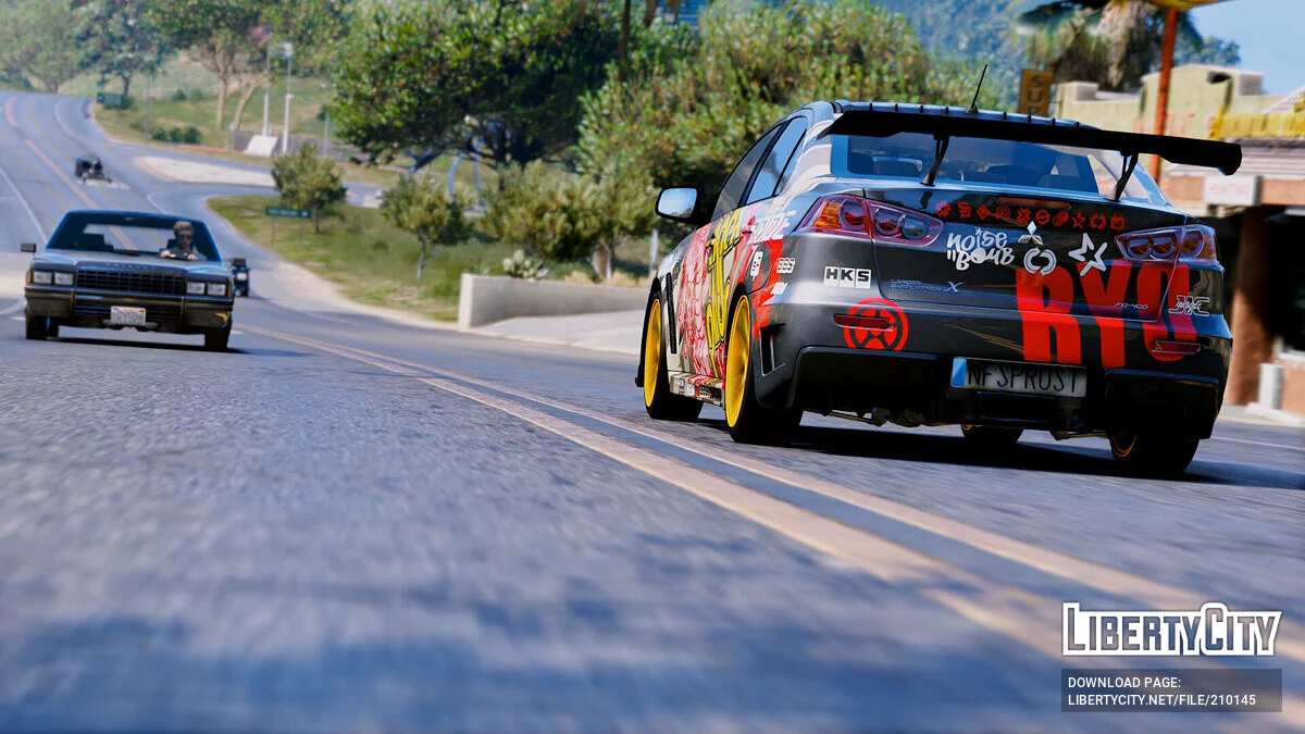 Mitsubishi Lancer Evolution X (Ryo Watanabe's Vinyl) Street King's / GTA 5
