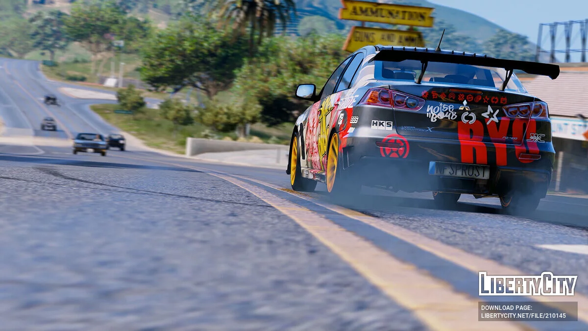 Mitsubishi Lancer Evolution X (Ryo Watanabe's Vinyl) Street King's / GTA 5
