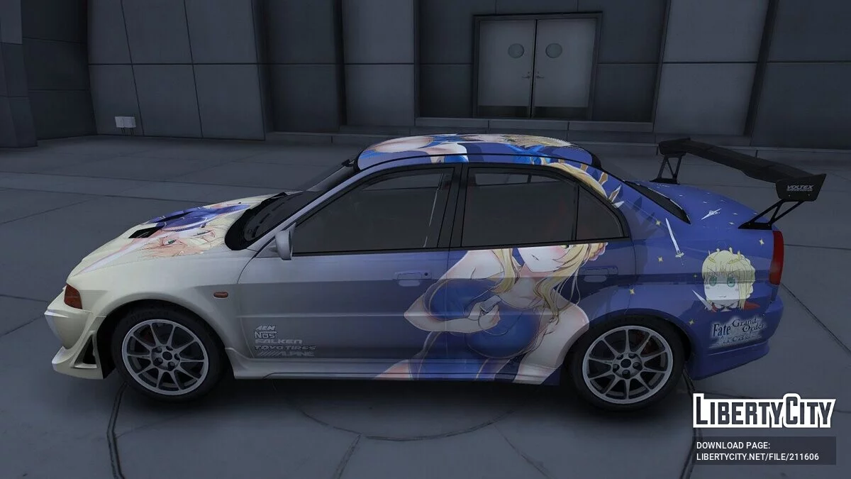 Mitsubishi Lancer Evo VI Fate Artoria Lancer / GTA 5