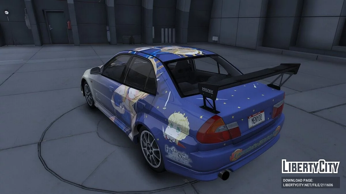 Mitsubishi Lancer Evo VI Fate Artoria Lancer / GTA 5