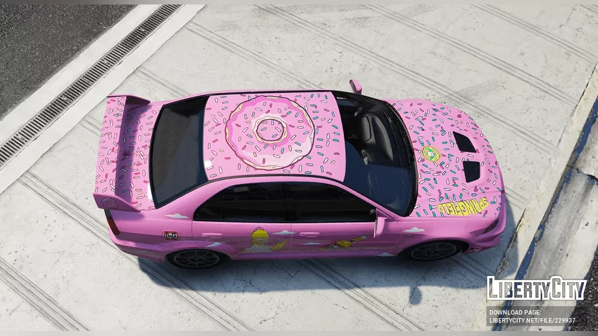 Mitsubishi Lancer Evo VI Simpsons / GTA 5