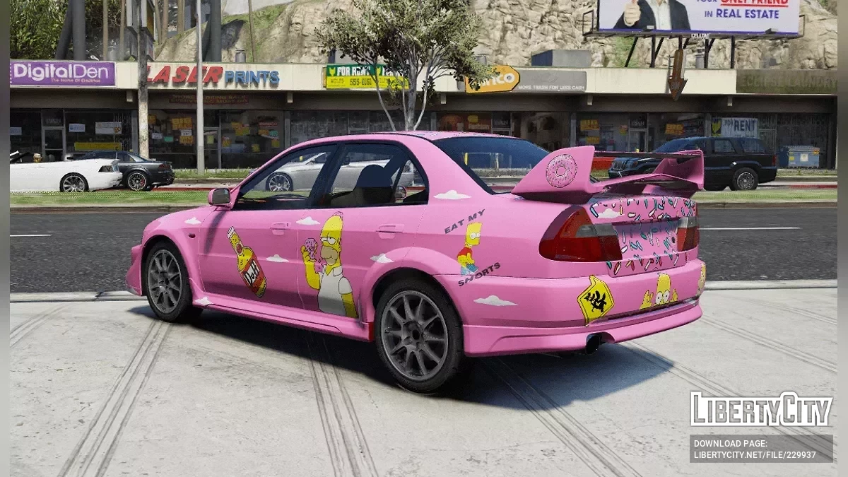 Mitsubishi Lancer Evo VI Simpsons / GTA 5