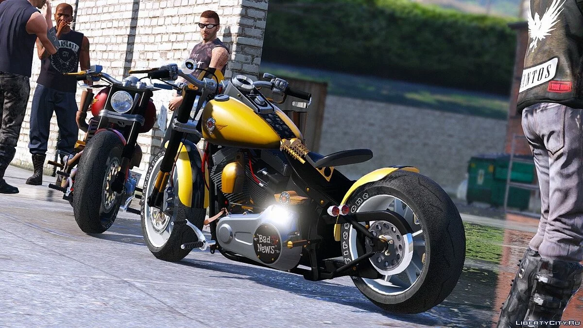 Harley-Davidson Fat Boy Lo Racing Bobber Lost MC Custom [Replace | Animated] 1.0 / GTA 5