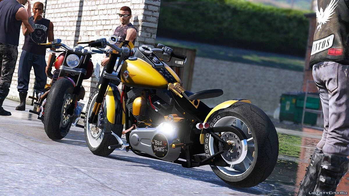 Harley-Davidson Fat Boy Lo Racing Bobber Lost MC Custom [Replace | Animated] 1.1 / GTA 5