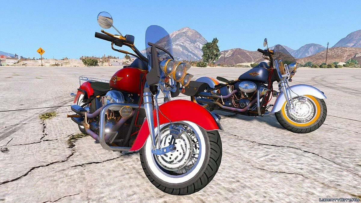 Harley Davidson Fat Boy Lo Vintage [Add-On / Replace | Animated] 2.0 / GTA 5