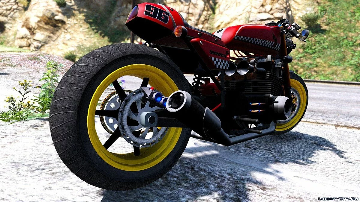 Honda CB750 Cafe Racer [Animated] 2.0 / GTA 5