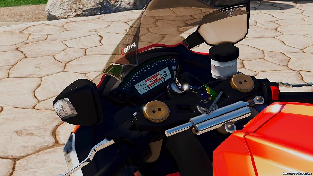 Kawasaki ZX10R Orange White / GTA 5