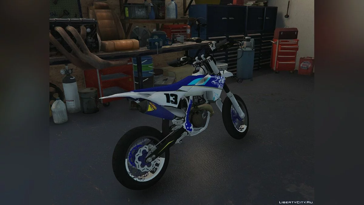 Husqvarna 501 FE 100% Bitume Livery with Sound 1.0 / GTA 5