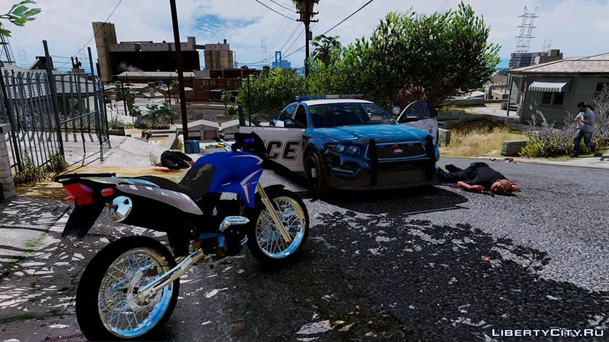 HONDA XRE 300 2015 BLUE FLEX 1.0 / GTA 5