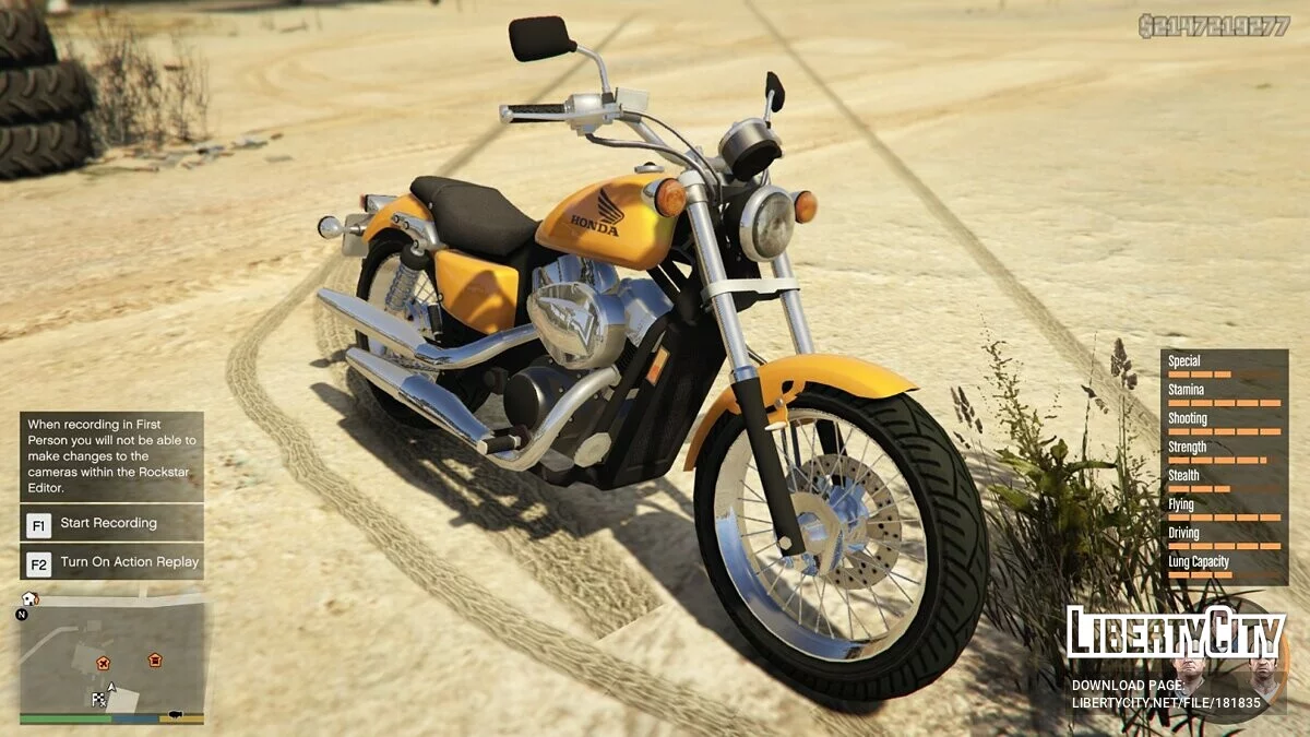 Honda Shadow RS 2010 [Add-On] 0.1 / GTA 5