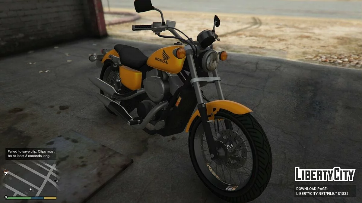 Honda Shadow RS 2010 [Add-On] 0.1 / GTA 5