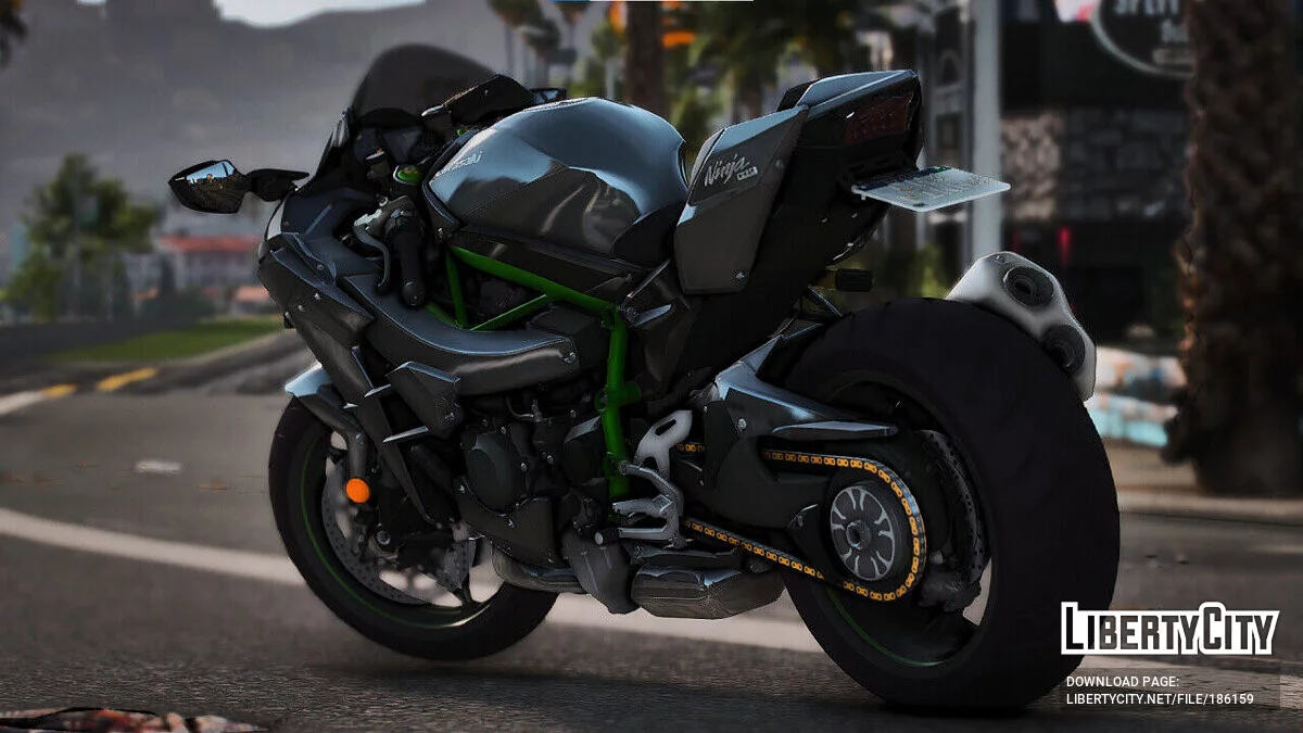 Kawasaki Ninja H2 2019 v1.0 / GTA 5