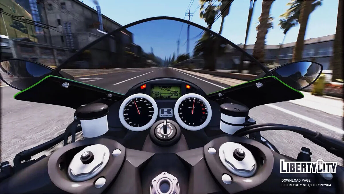 KAWASAKI NINJA ZX14R 2018 v1.0 / GTA 5