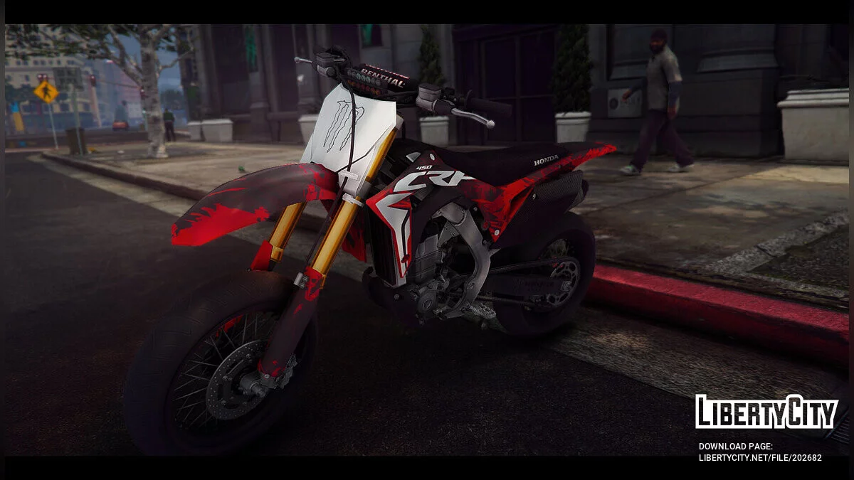 Honda CRF450R 2018 Motard REWORKED v1.0 / GTA 5