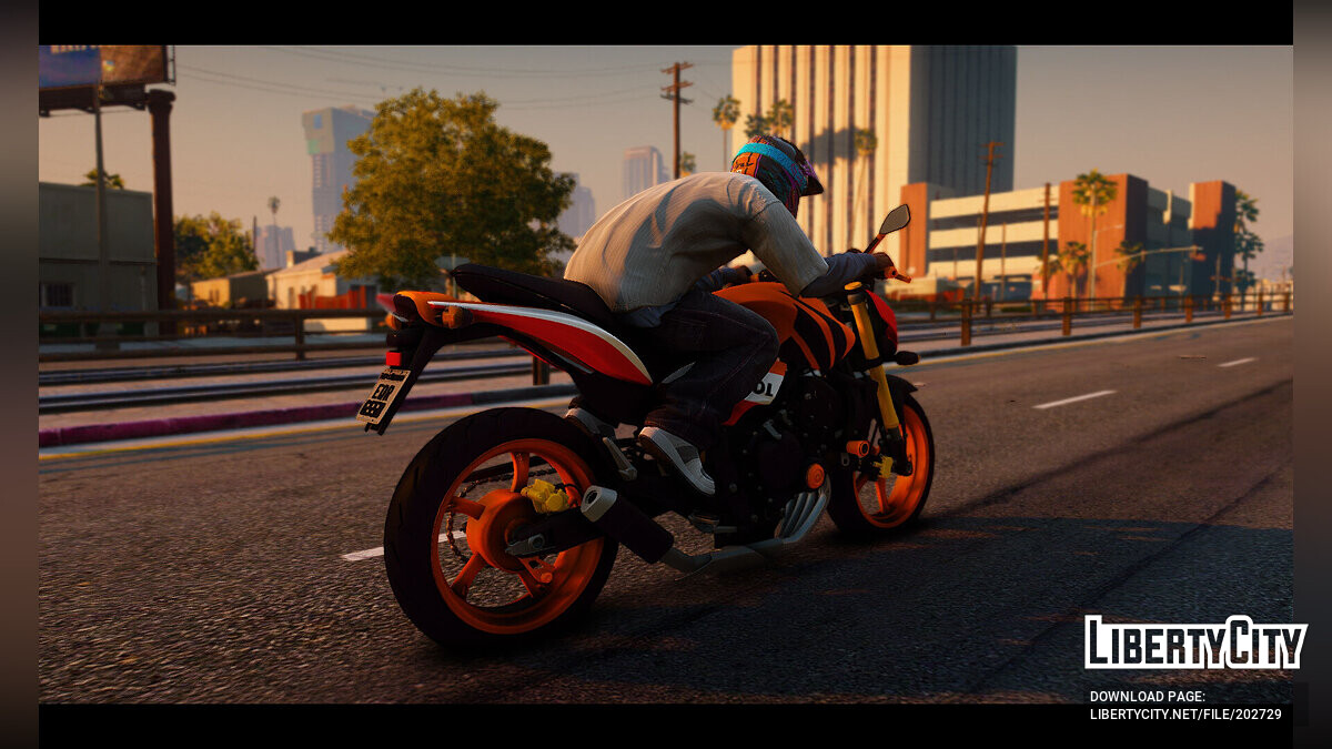 Скачать Honda Hornet Repsol 2010 v1.5 для GTA 5