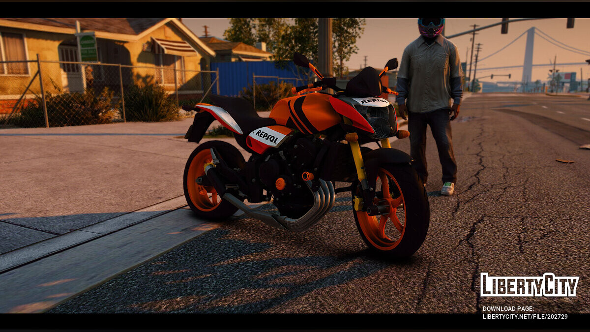 Скачать Honda Hornet Repsol 2010 v1.5 для GTA 5