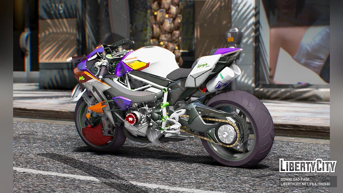Kawasaki Ninja H2 Performance Gundam Edition / GTA 5