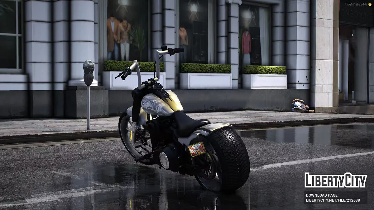 Harley Davidson Fatboy Soft Tail Ape Hanger / GTA 5