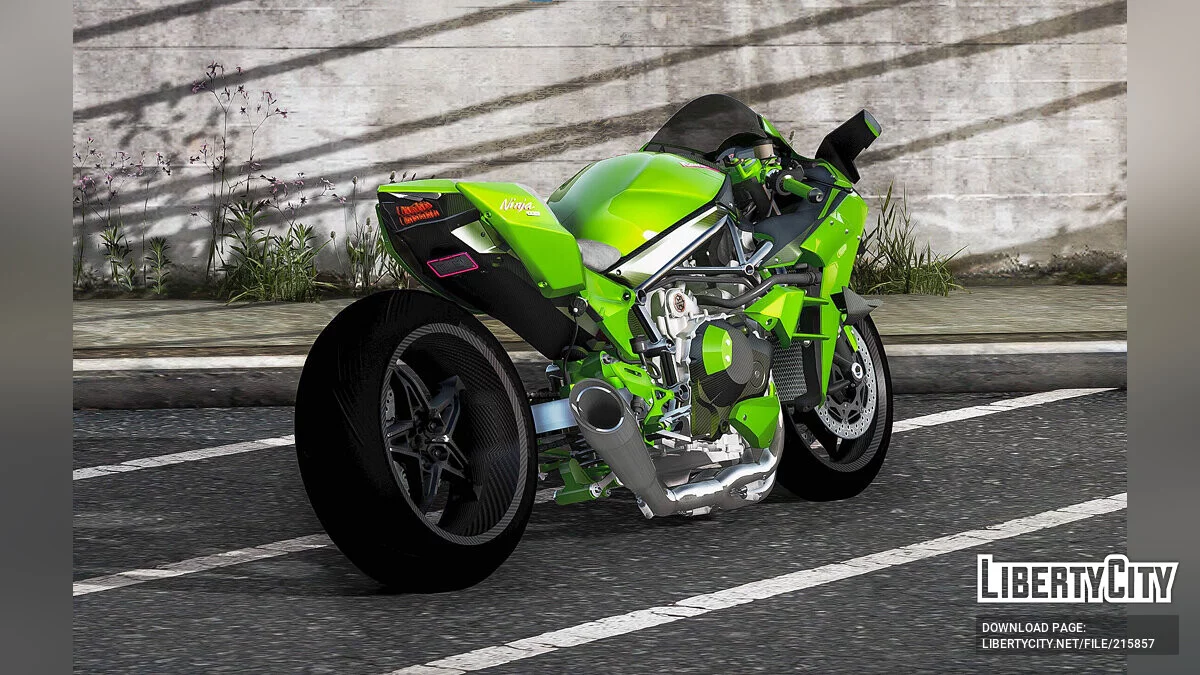 Kawasaki Ninja H2R Slammed / GTA 5
