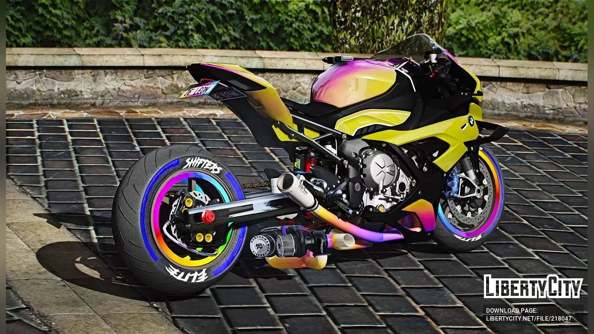 BMW M1000RR Twin Turbo Drag Rainbow Custom / GTA 5
