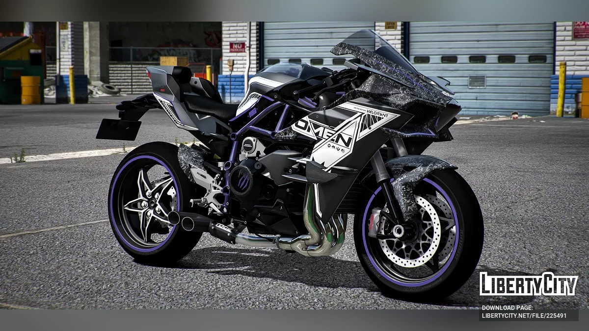 Kawasaki H2R Valorant: Omen Forged Carbon / GTA 5