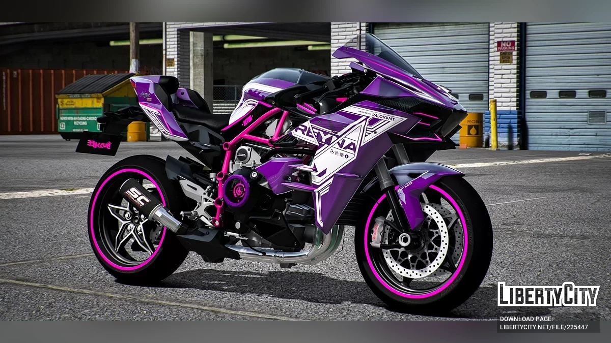 Kawasaki H2R Valorant Reyna / GTA 5