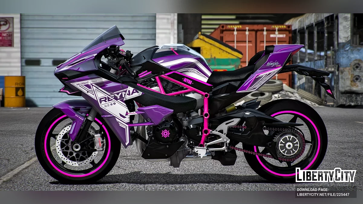 Kawasaki H2R Valorant Reyna / GTA 5