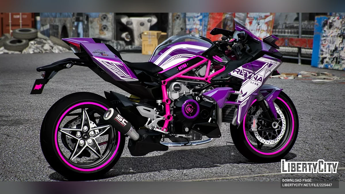 Kawasaki H2R Valorant Reyna / GTA 5