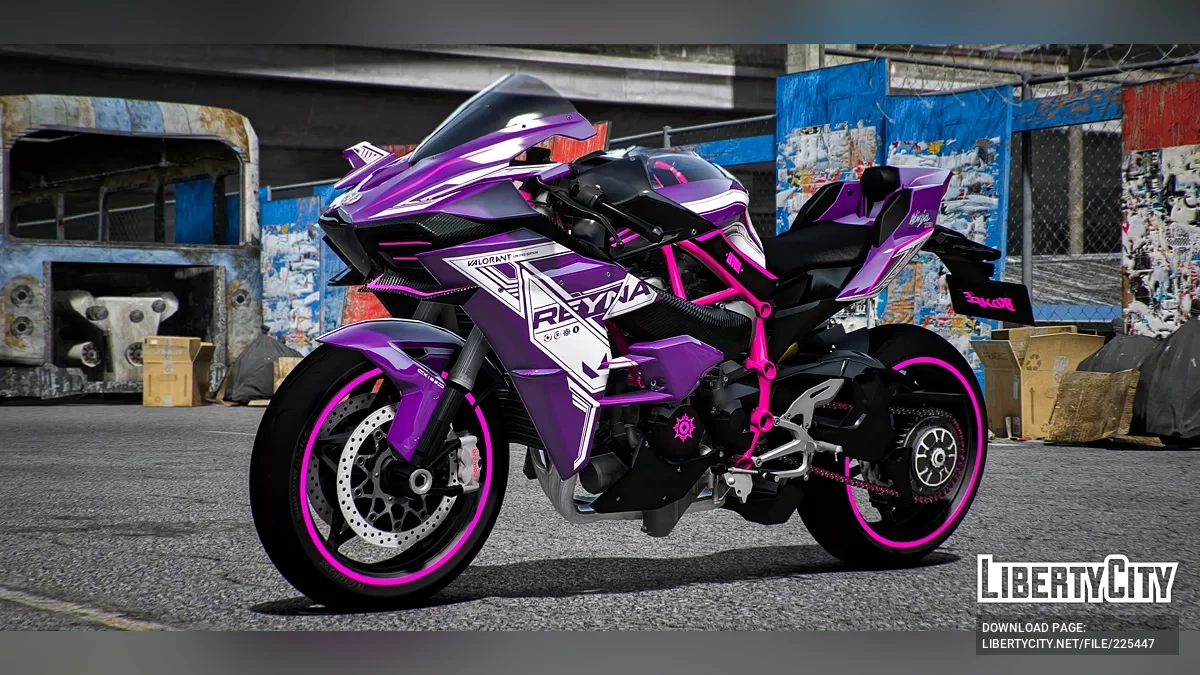 Kawasaki H2R Valorant Reyna / GTA 5