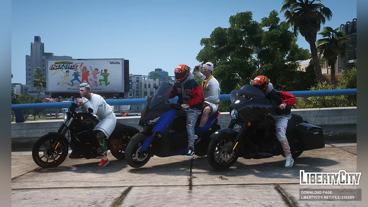 Yamaha X400 - Harley 883 / GTA 5