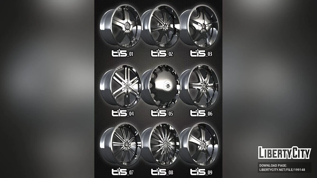 TIS Pack 9 Wheels [Replace ] 1.0 / GTA 5