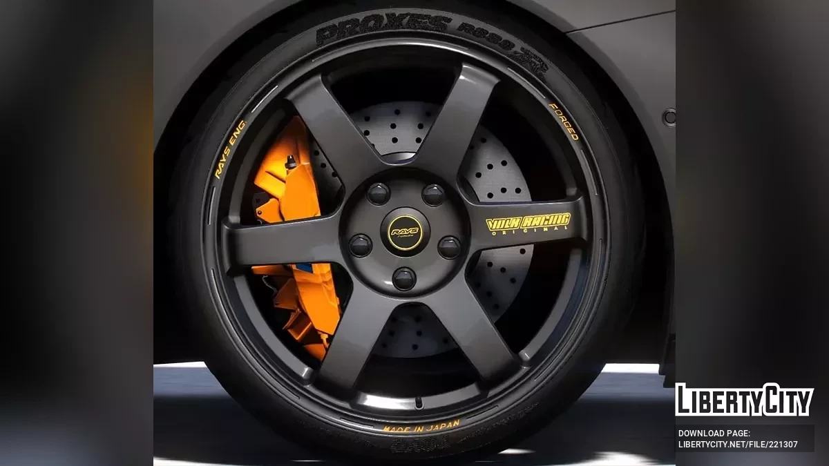 Wheel Rays TE37 Saga Time Attack Edition + Toyo Proxes R888R v1.0 / GTA 5
