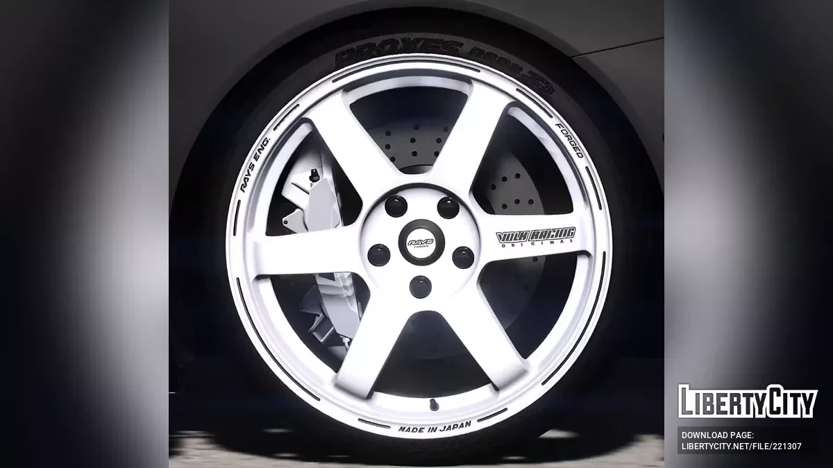 Wheel Rays TE37 Saga Time Attack Edition + Toyo Proxes R888R v1.0 / GTA 5