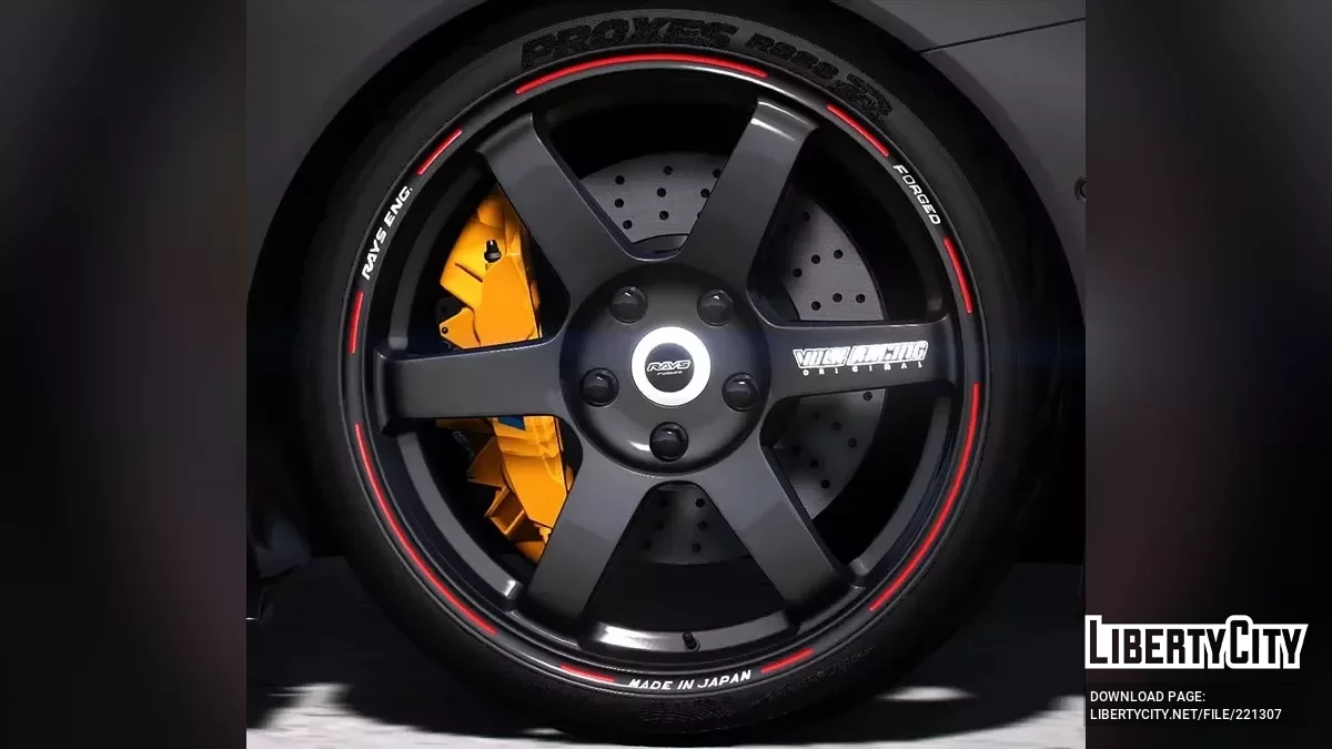 Wheel Rays TE37 Saga Time Attack Edition + Toyo Proxes R888R v1.0 / GTA 5