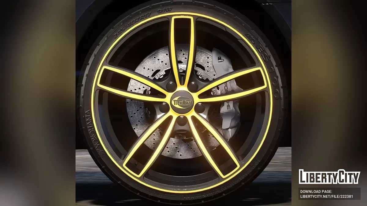 Wheel Techart Formula IV + Yokohama AVS ES100 / GTA 5