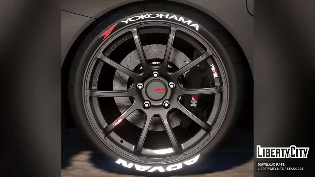 Wheel Advan Racing RZ 11 + Yokohama Advan Neova AD08R v1 / GTA 5