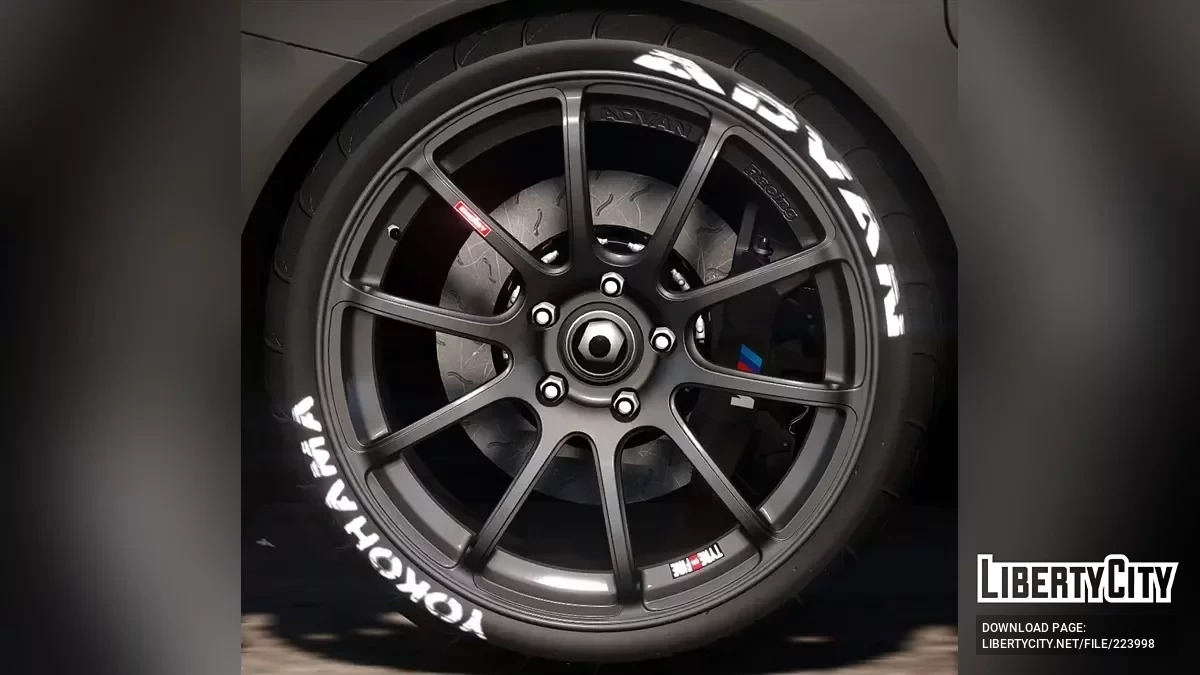 Wheel Advan Racing RZ 11 + Yokohama Advan Neova AD08R v1 / GTA 5