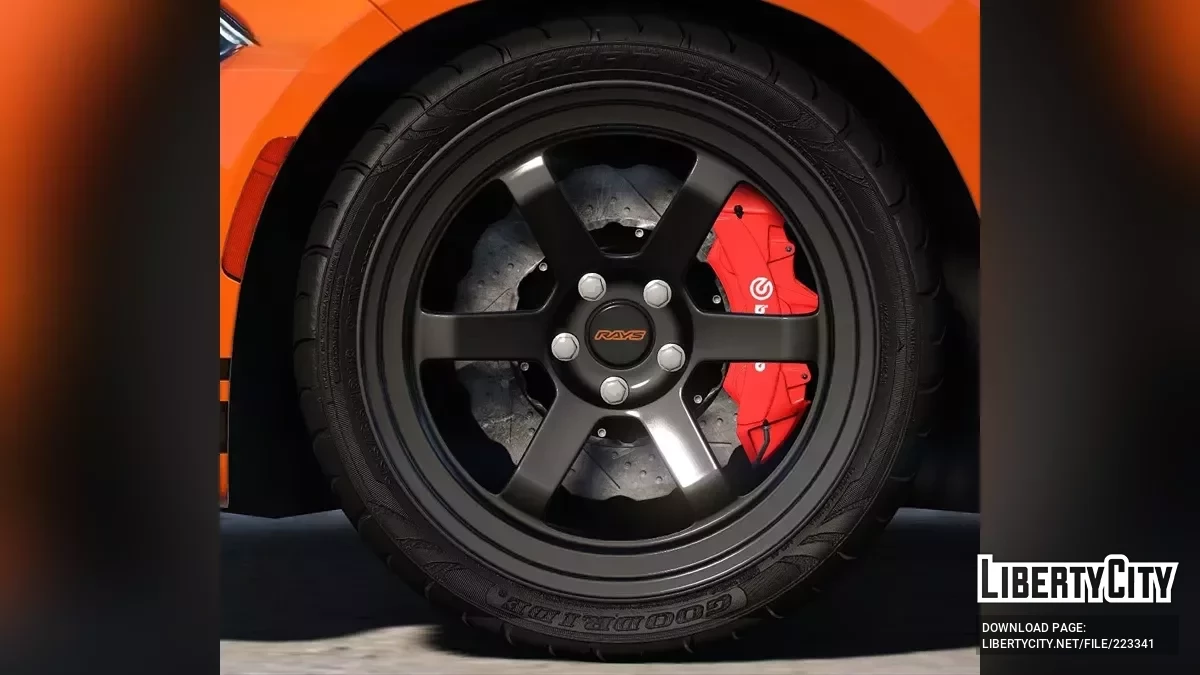 Wheel Rays Volk Racing TE37V + Goodride Sport RS / GTA 5