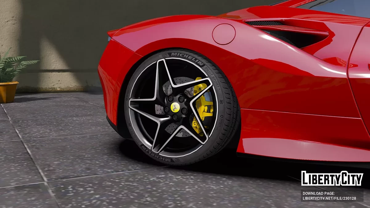 Колеса Ferrari F8 Tributo 2023 Michelin / GTA 5