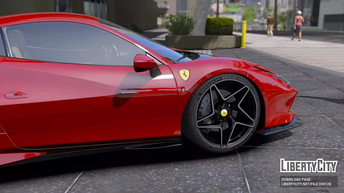 Колеса Ferrari F8 Tributo 2023 Michelin / GTA 5