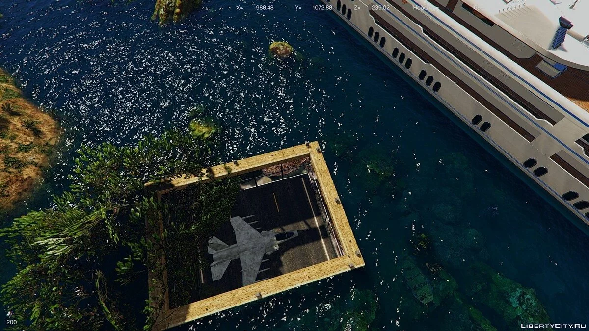 Underwater Mafia Headquarters (Nightclub Yacht coverup) 1.0 / GTA 5