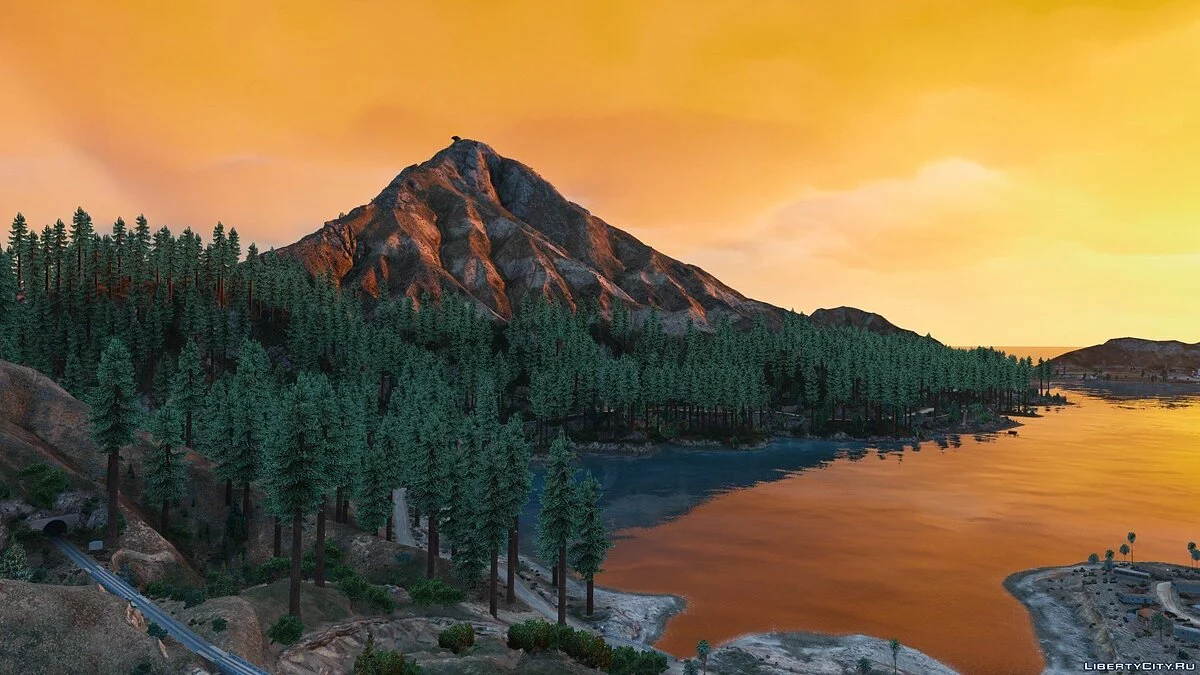 Forests of Chiliad (Redwood,Cedar trees+Cabin) [Add-On | YMAP] / GTA 5