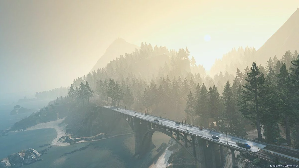 Forests of Chiliad (Redwood,Cedar trees+Cabin) [Add-On | YMAP] / GTA 5